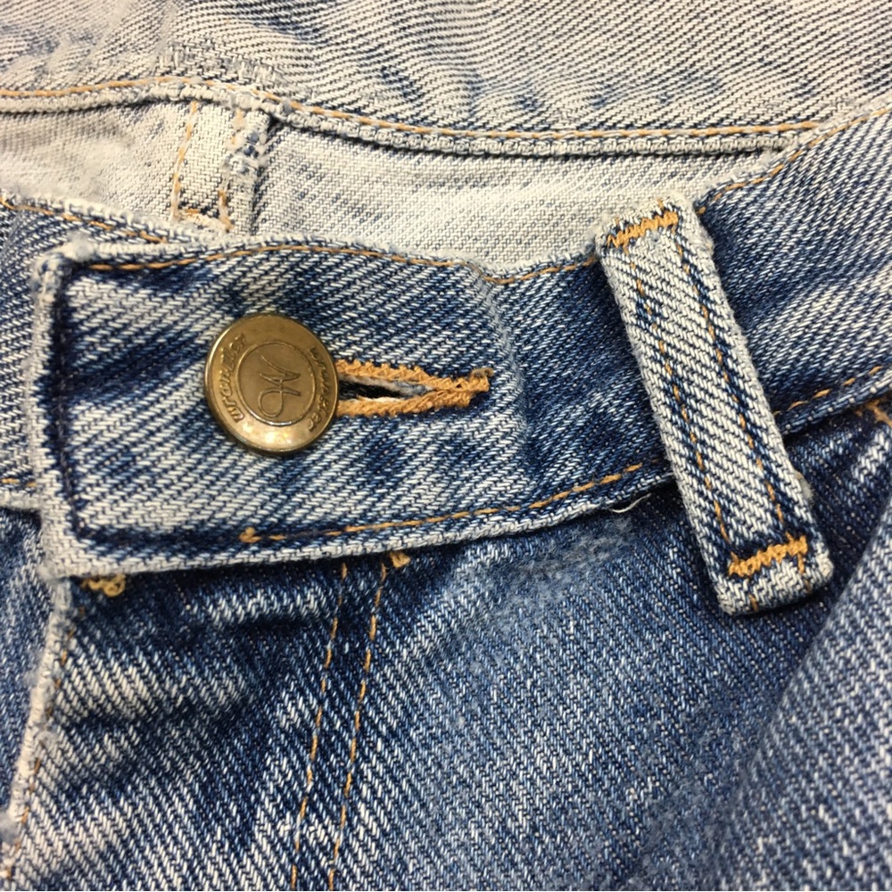Vintage Wrangler Embroidered Skinny Jeans Blue Size 6 - Picture 15 of 16